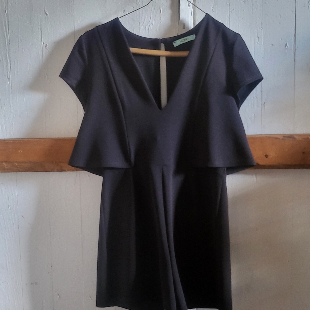 Elegant Black Women's 1 Piece Short Set